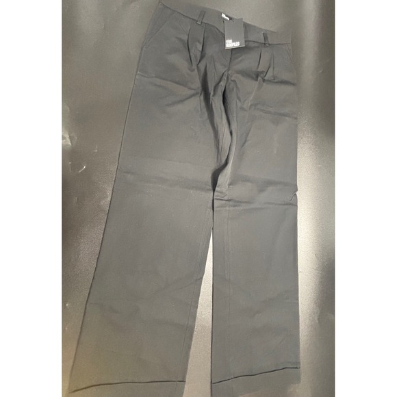 THE KOOPLES Women's Black Pleated Wide Leg Trousers‎ Pants Size FR 38/US Med - Picture 2 of 6